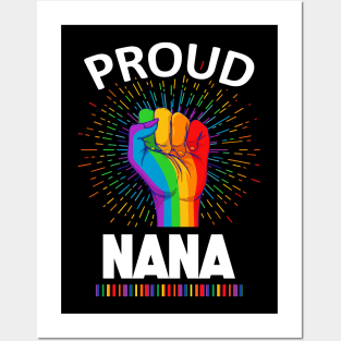 Proud Nana Gay Lgbt Posters and Art